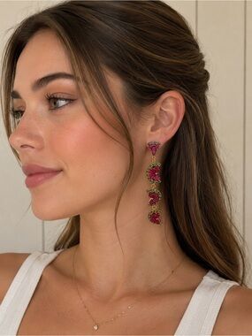 Kate Spade watermelon dangle drop earrings